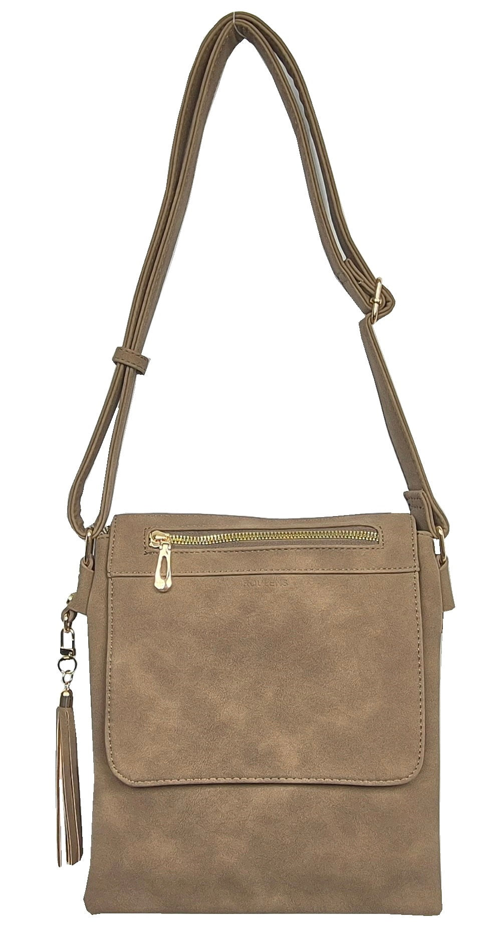 Refined Suedette Crossbody Bag